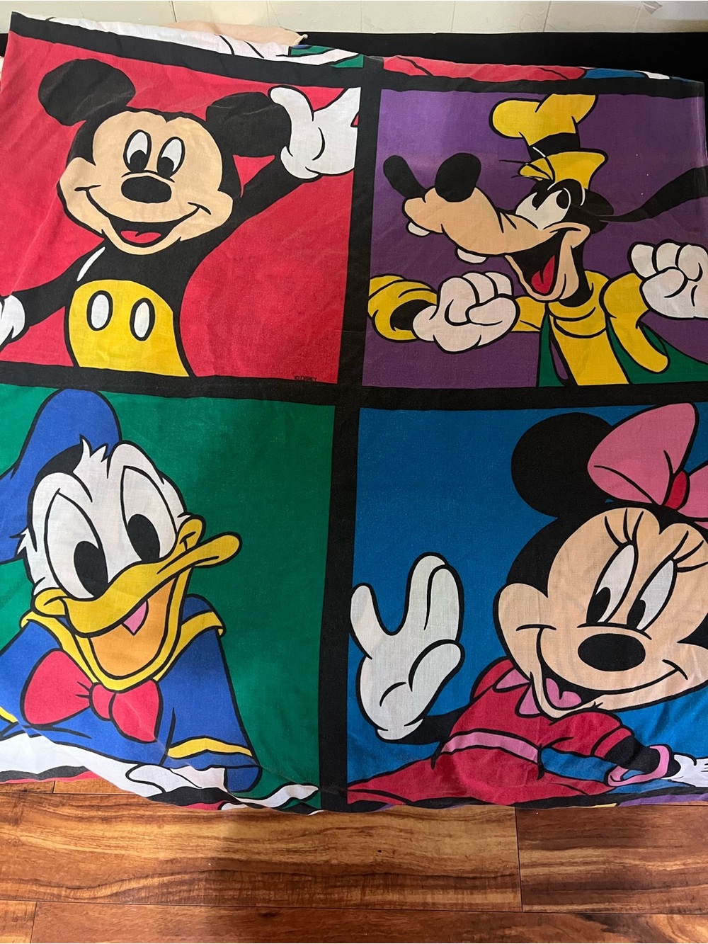Disney Classic Characters Colorblock Bedding VINTAGE